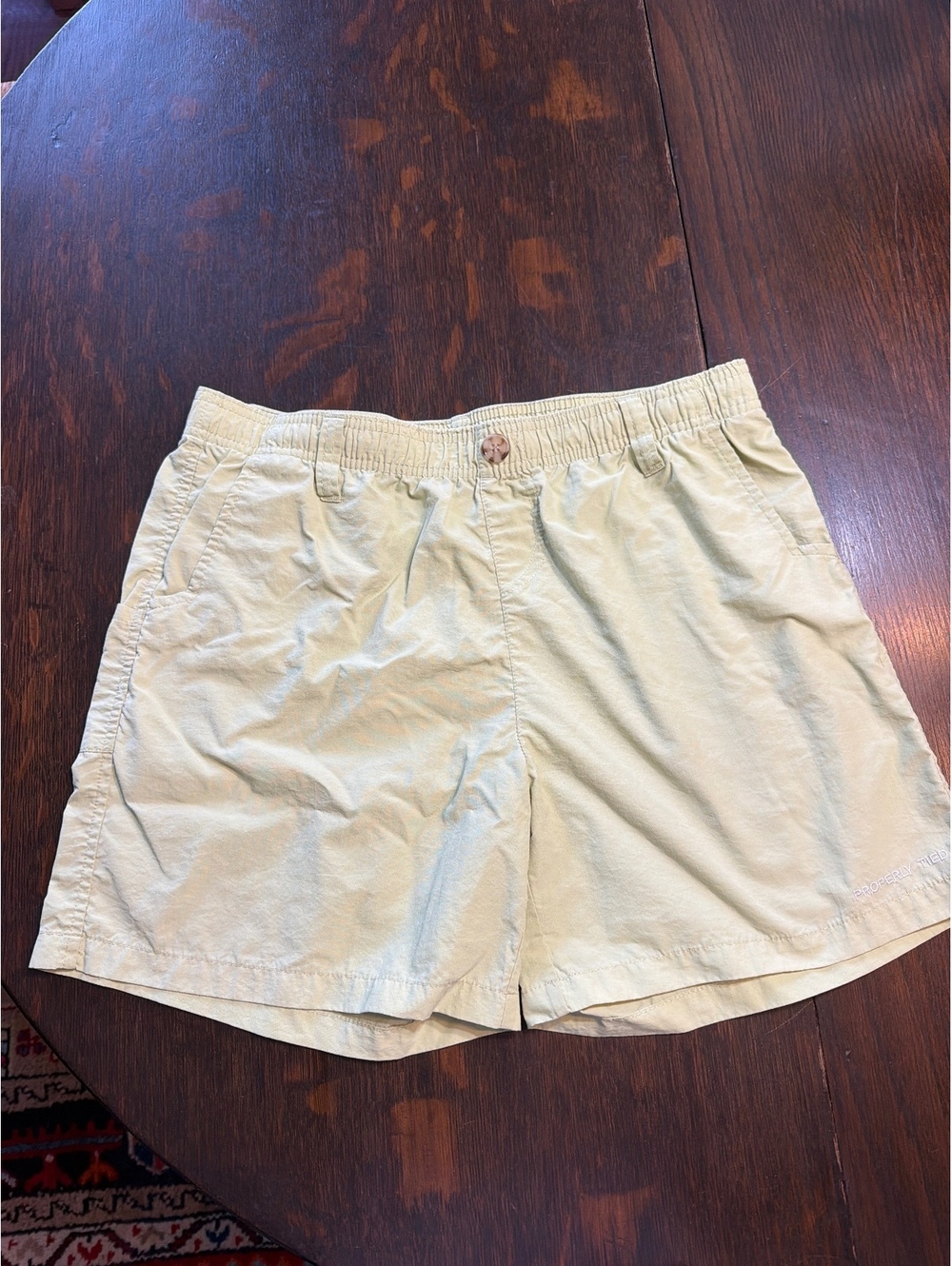 Properly Tied The Mallard Short Men's Swim Trunks Size XXL Beige